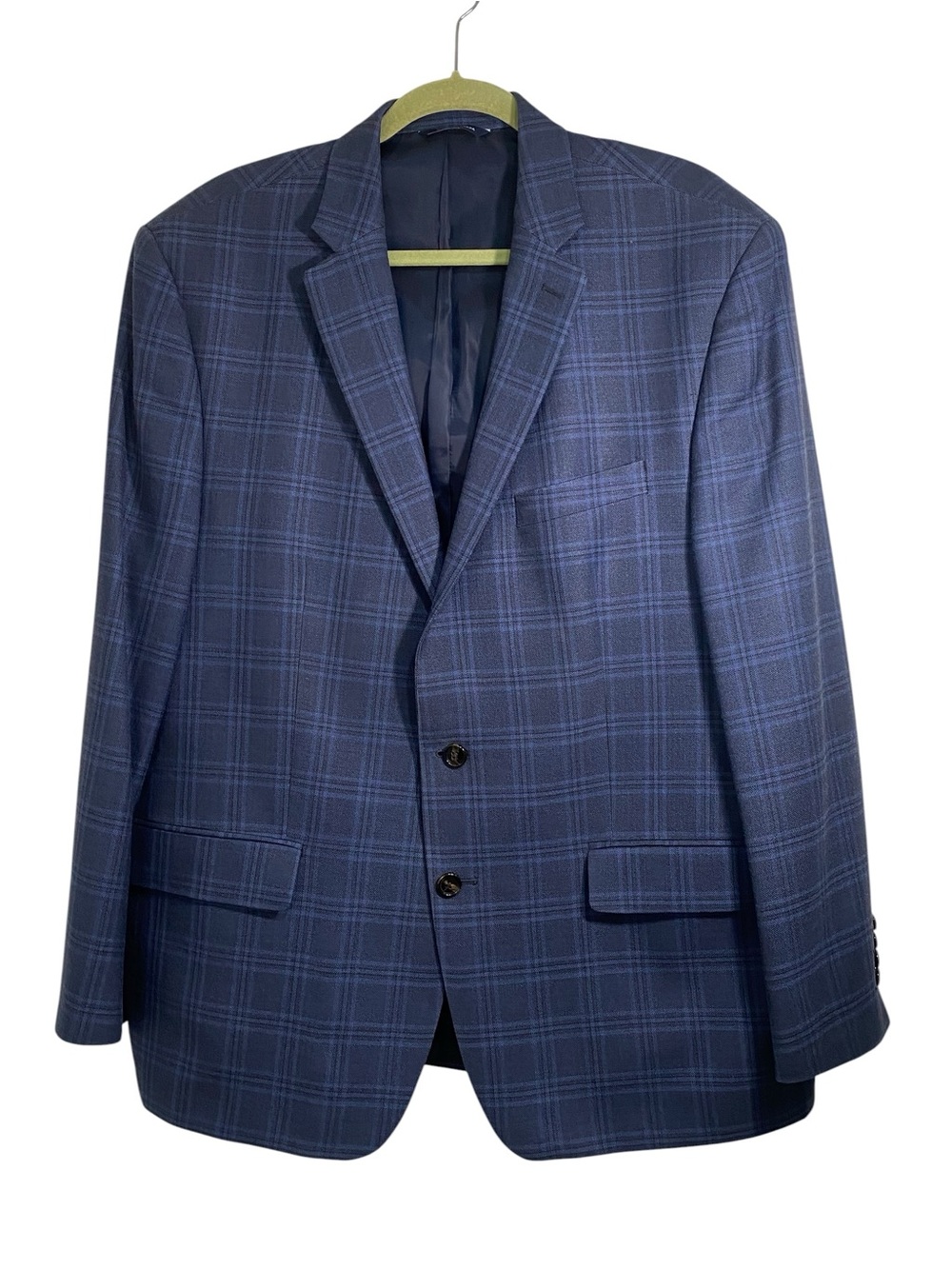 Ralph Lauren Micro Plaid Silk and Wool Blazer